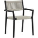 Kavala Charcoal Outdoor Stackable Dining Armchair, Set Of 2